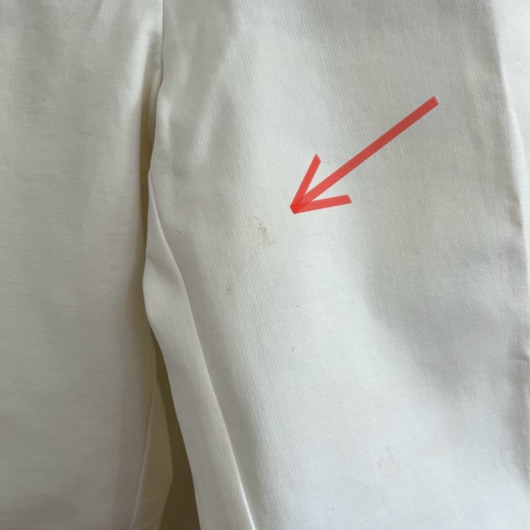 NWT Loft Riviera Pant, Cropped Marisa fit white pants, size 8 - Picture 5 of 5